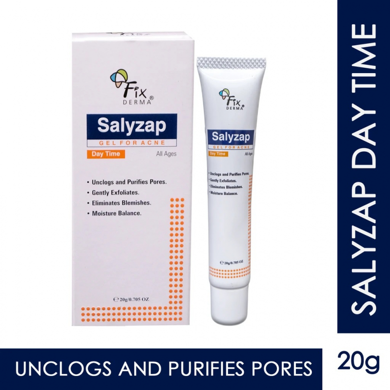 Gel làm giảm và ngăn ngừa sự hình thành nhân mụn mới Fixderma Salyzap Gel Day Time
